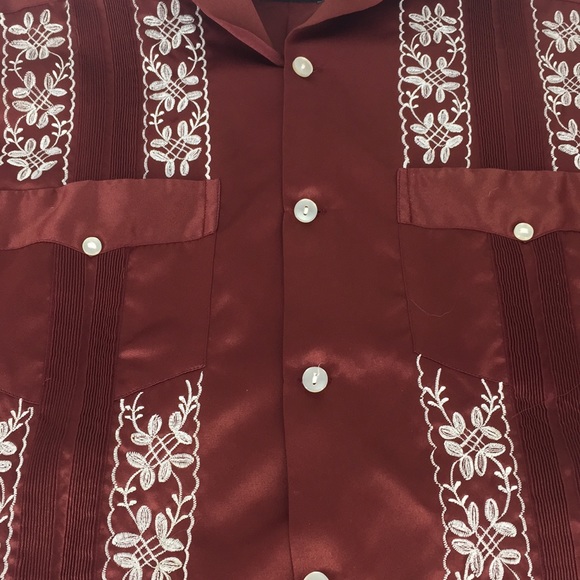 Vintage Campos Copacabana Guayabera Shirt Size 38 - Picture 6 of 7